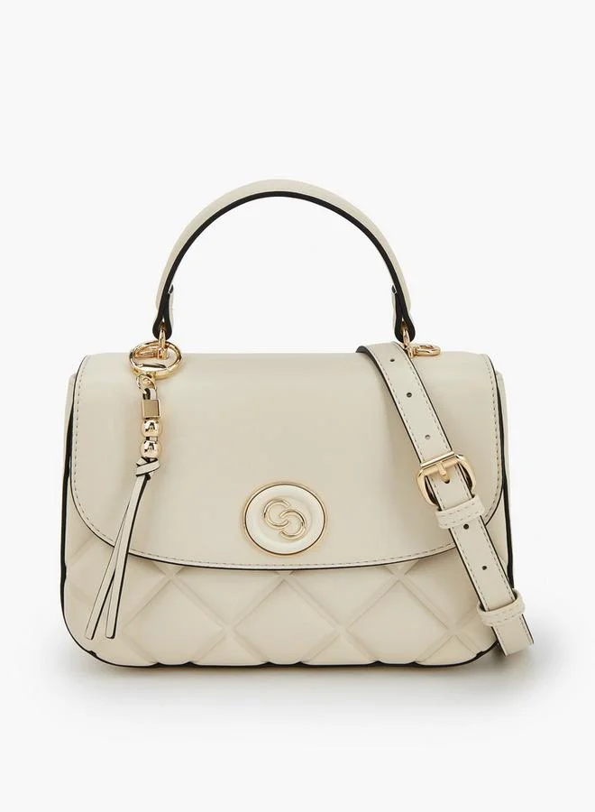 سيليست Quilted Satchel Bag With Adjustable Strap